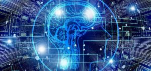 LearnOnline Self-study IGCSE Computer Science - computer chip type image with outline of head and brain