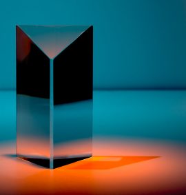 LearnOnline Mathematics Foundation IGCSE Artistic image of triangular prism