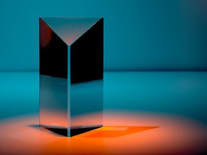 LearnOnline Mathematics Foundation IGCSE Artistic image of triangular prism