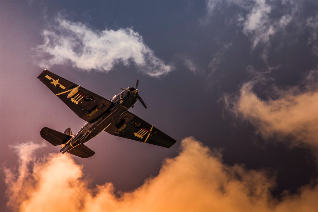 LearnOnline Fast Track History A level Self-study Historical fighter jet in sky