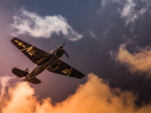 LearnOnline Fast Track History A level Self-study Historical fighter jet in sky